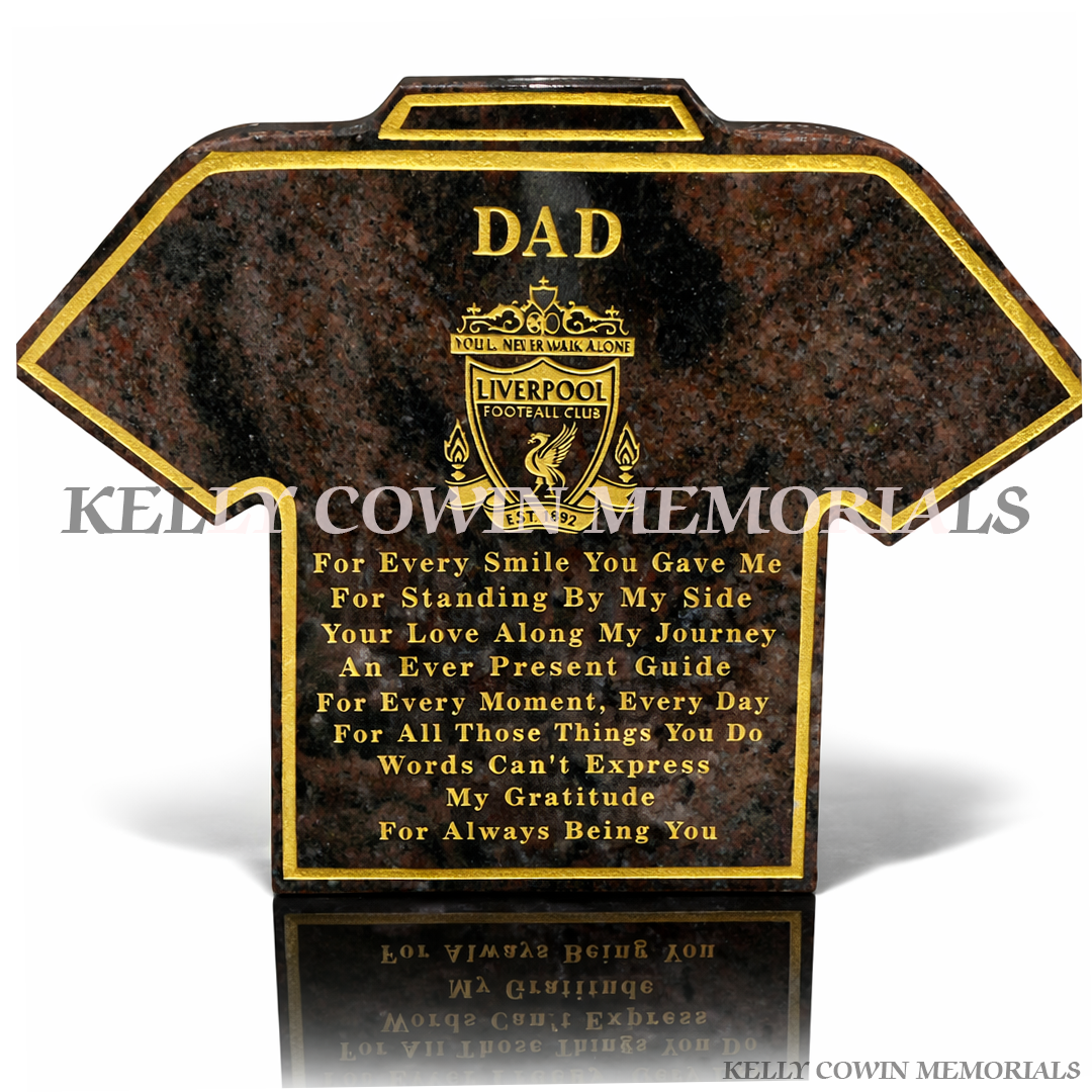 Pandora Granite Jersey Memorial Plaque | Kelly Cowin Memorials Ireland