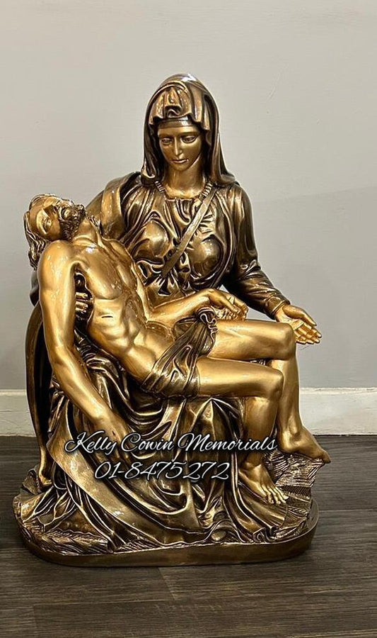 S046- Large Bronze Pieta Statue