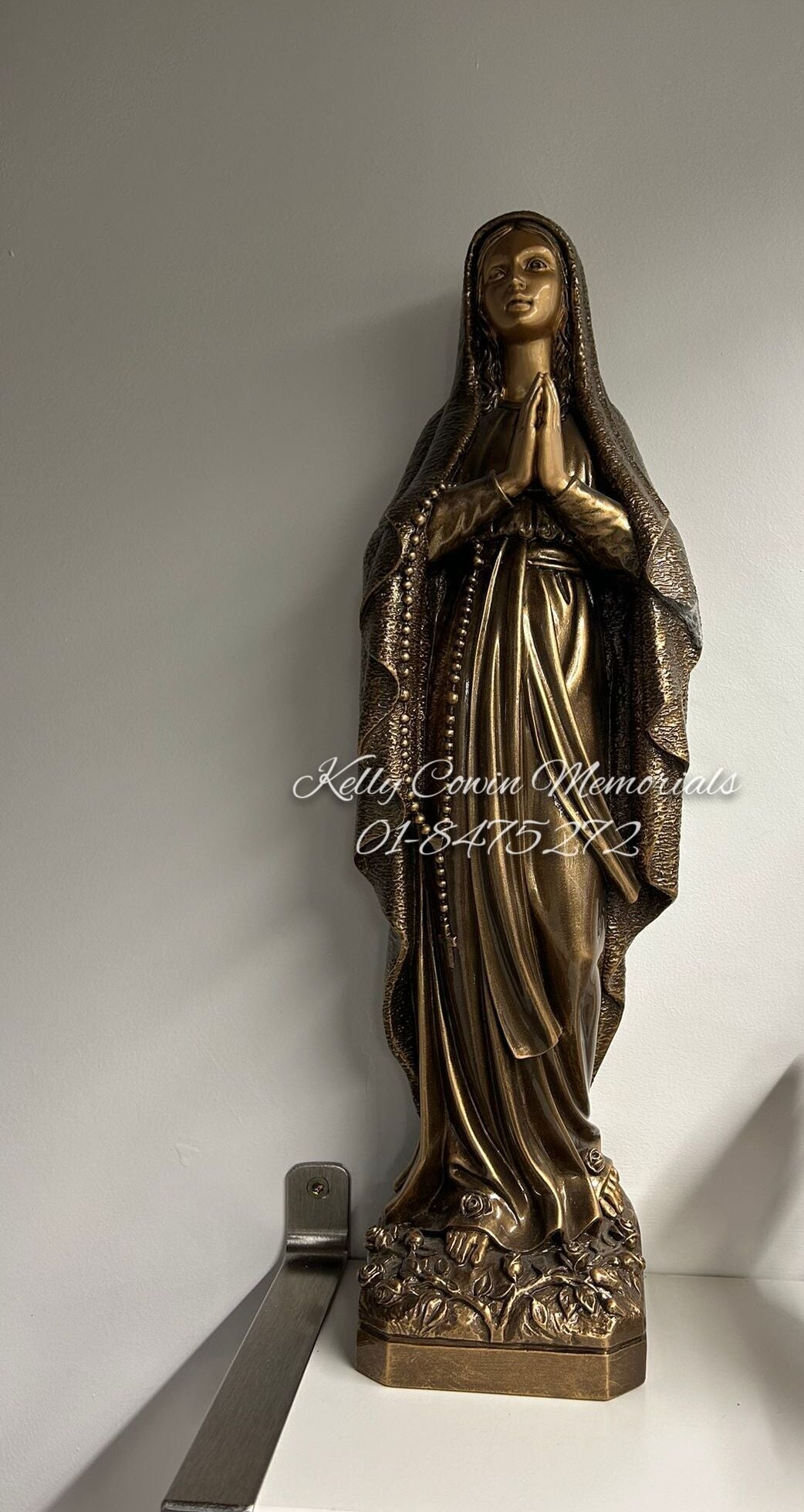 S028 - Bronze Our Lady & Our Lord Statue