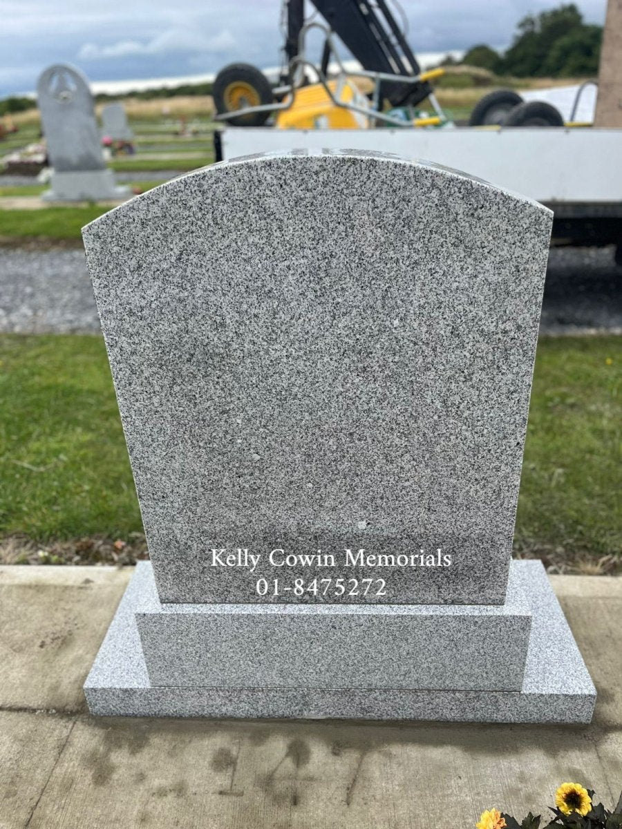Grey Granite Polished Boulder Headstone | Dardistown Cemetery - Kelly Cowin Memorials