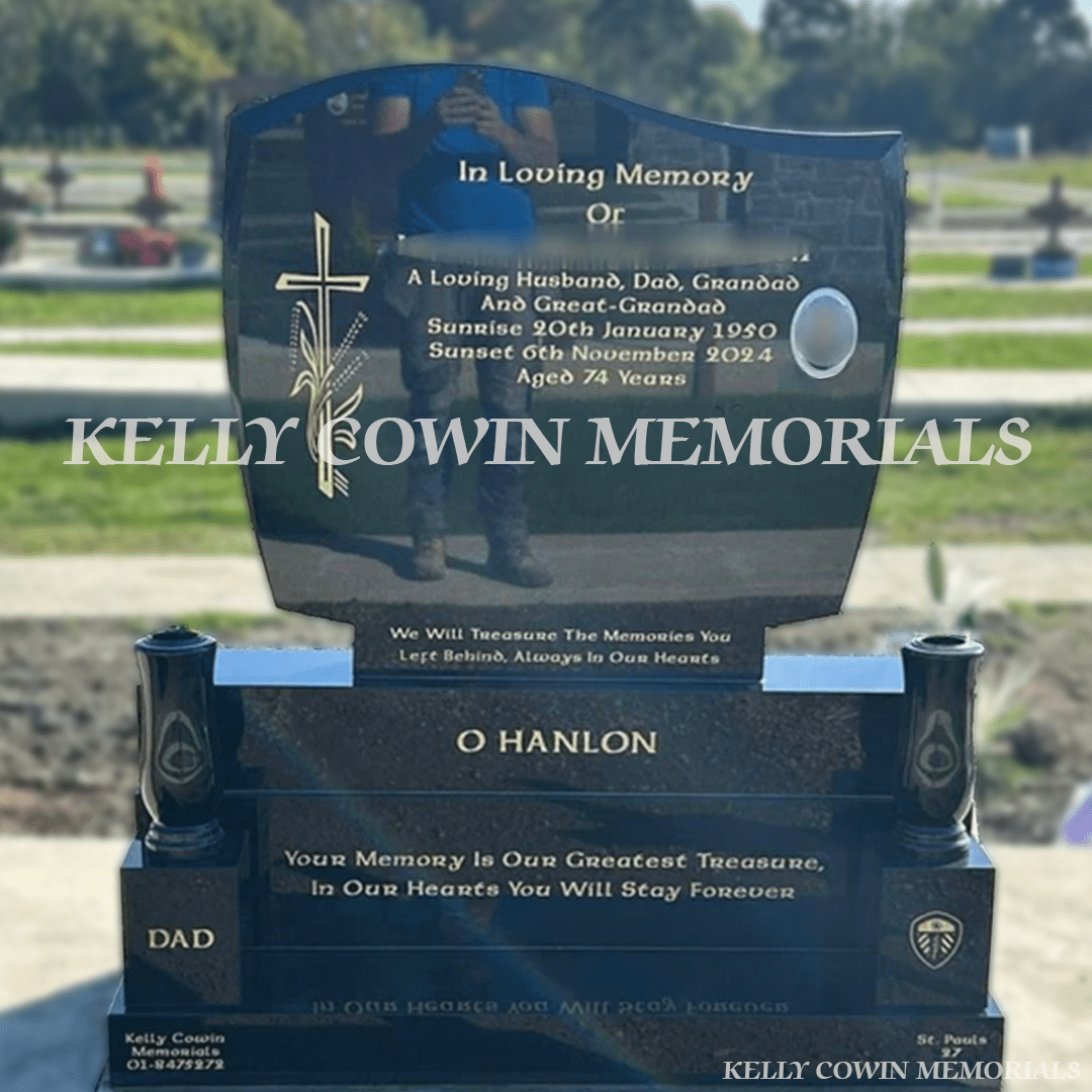 Black Granite C1 Headstone | Balgriffin Cemetery - Kelly Cowin Memorials