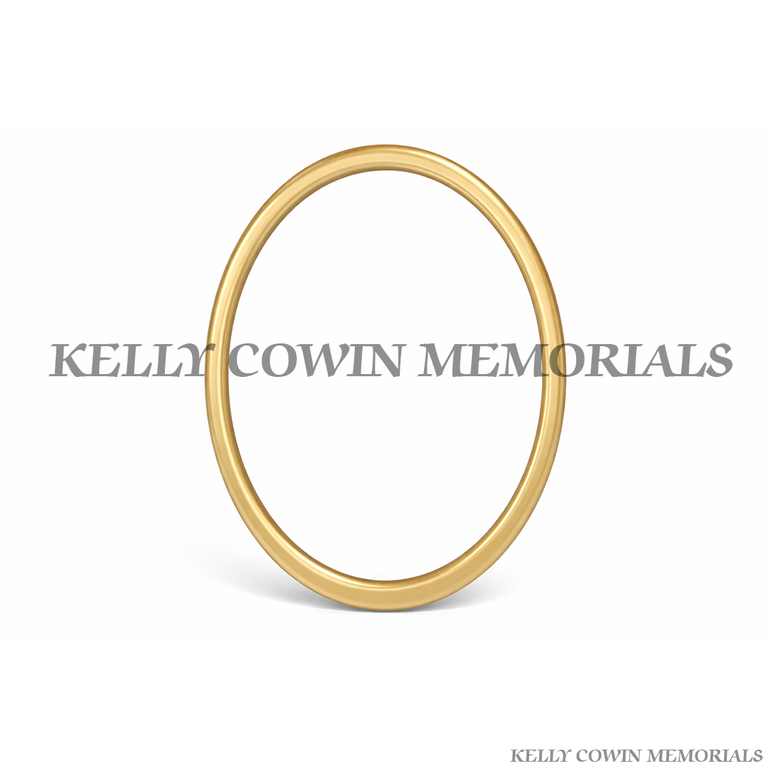 Bronze memorial photo frame for ceramic photo grave plaque by Kelly Cowin Memorials Ireland