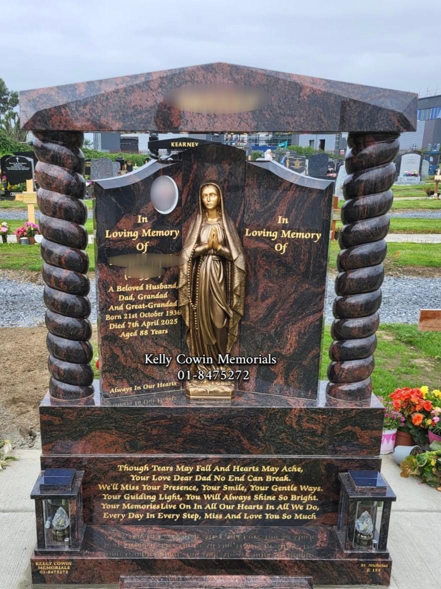 Pandora Granite "Gates Of Heaven" Headstone | Dardistown Cemetery - Kelly Cowin Memorials
