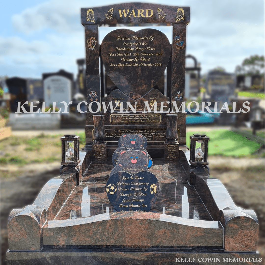 Pandora Heart Shaped Traveller Headstone | Fingal Cemetery - Kelly Cowin Memorials