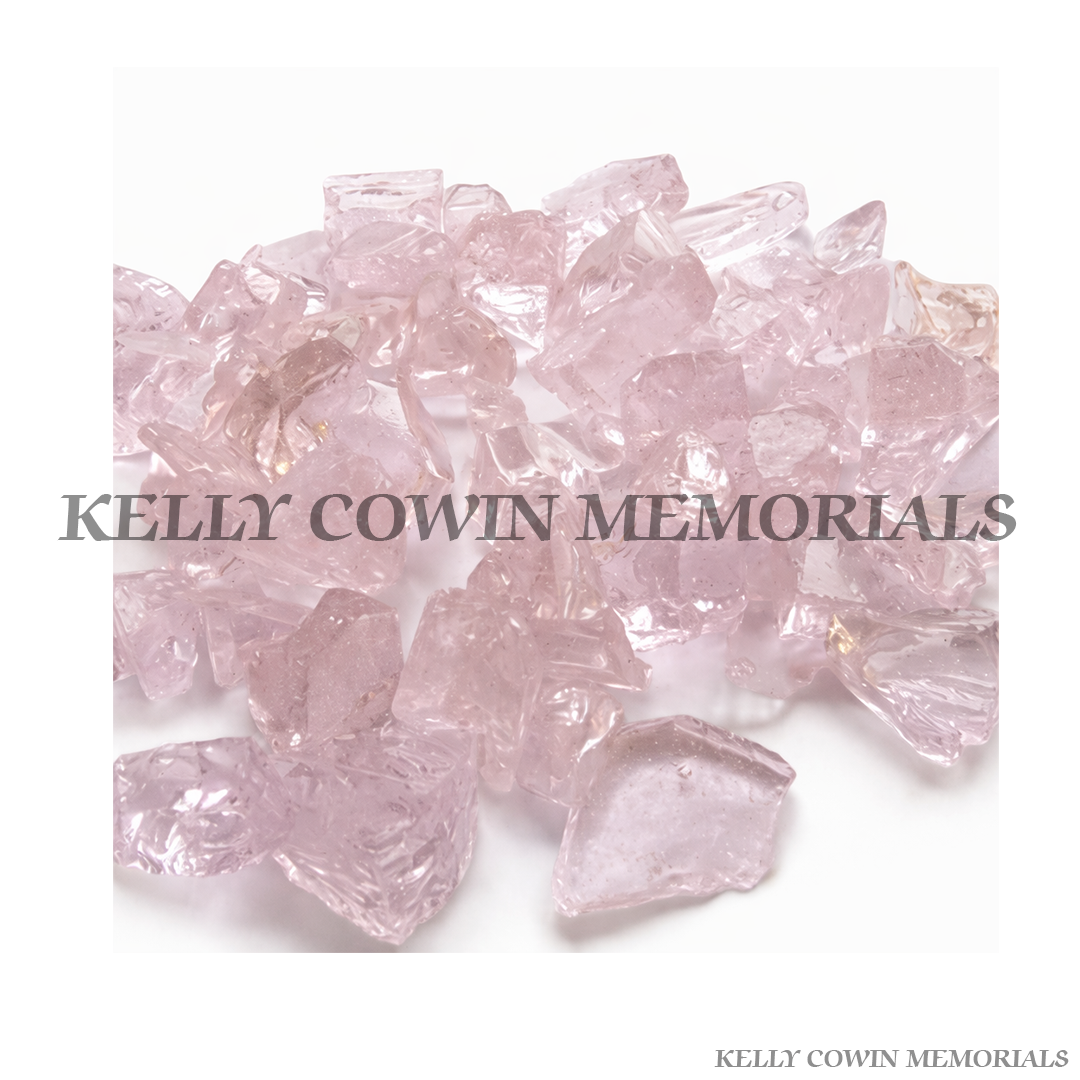 Grey decorative glass beads for grave memorials supplied in Dublin by Kelly Cowin Memorials with nationwide delivery across Ireland.