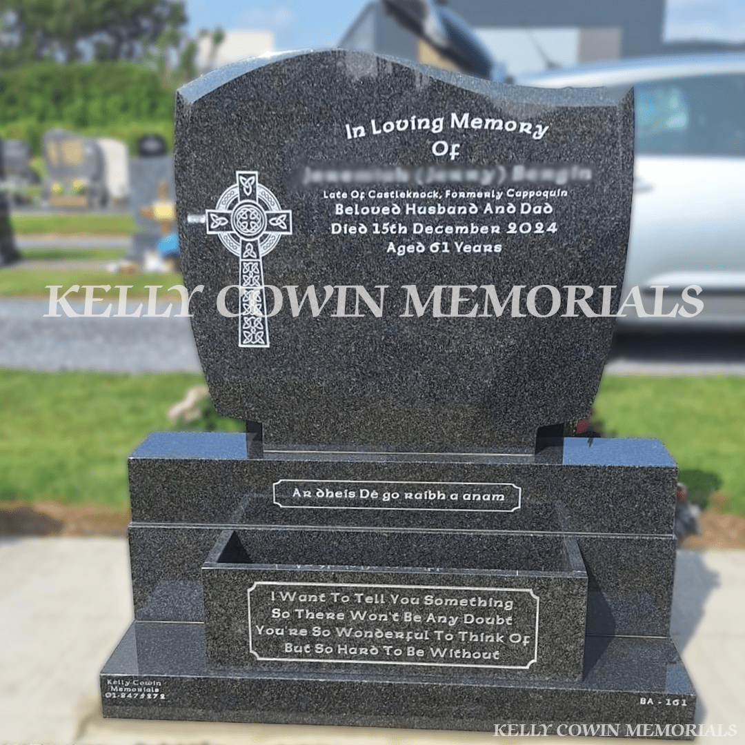 Rustenburg Granite C1 Headstone | Dardistown Cemetery - Kelly Cowin Memorials