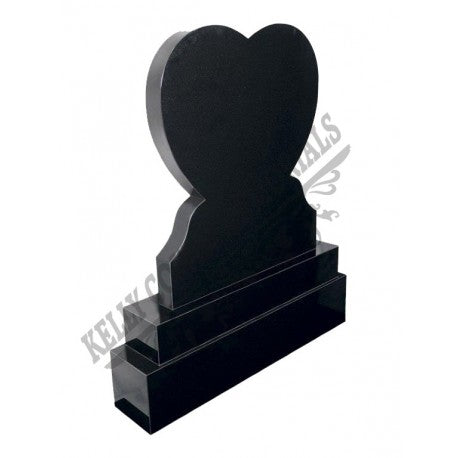 017 Double Flame Headstone W Base Sub Base & Plinth - Dublin Headstones - Glasnevin - Balgriffin - Fingal - Dardistown - Kelly Cowin Memorials