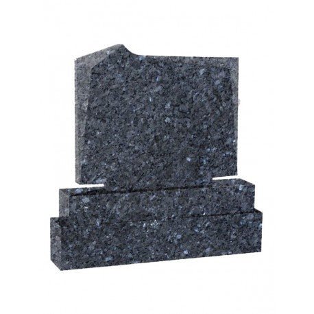 Headstone Grey Granite - H042 - Kelly Cowin Memorials