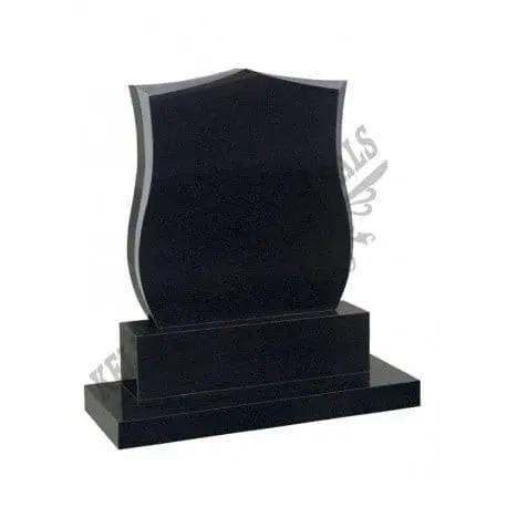 Champered Shield Headstone - H056 - Kelly Cowin Memorials