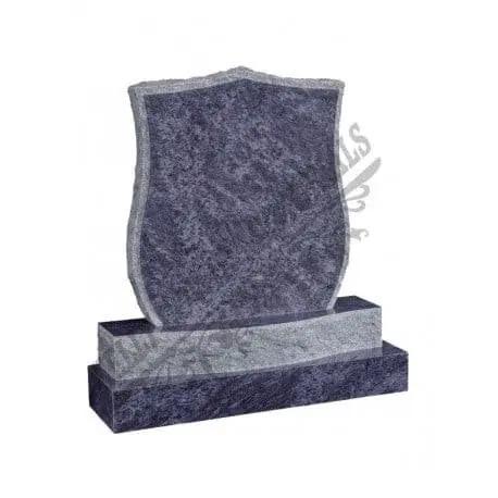 H057 - Pitched Shield Headstone - Kelly Cowin Memorials