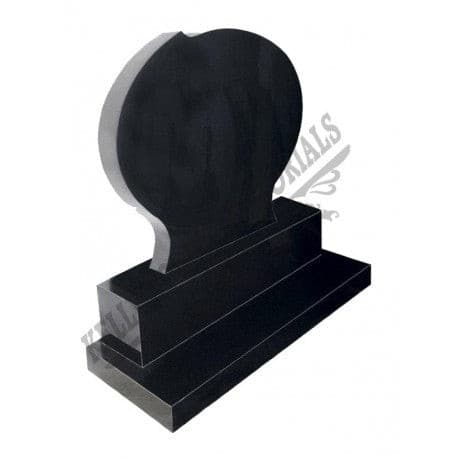 040 Oval Headstone on two bases - Dublin Headstones - Glasnevin - Balgriffin - Fingal - Dardistown - Kelly Cowin Memorials