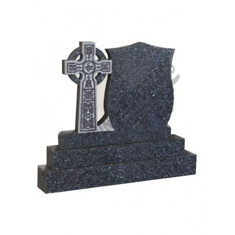 Celtic Shield Headstone - H002 - Kelly Cowin Memorials