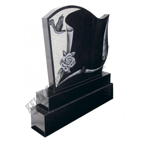 081 Lazer Dove Headstone - Dublin Headstones - Glasnevin - Balgriffin - Fingal - Dardistown - Kelly Cowin Memorials