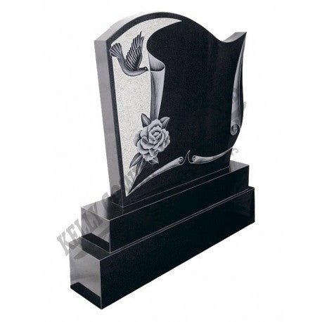 Lazer Dove Headstone - H070 - Kelly Cowin Memorials