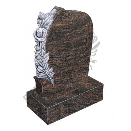 052 Antique Rose Headstone - Dublin Headstones - Glasnevin - Balgriffin - Fingal - Dardistown -  Kelly Cowin Memorials