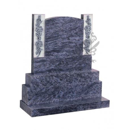 066 Carved Rose Headstone - Dublin Headstones - Glasnevin - Balgriffin - Fingal - Dardistown -  Kelly Cowin Memorials