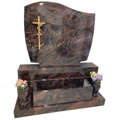 071 C1 Headstone with Flower Box - Dublin Headstones - Glasnevin - Balgriffin - Fingal - Dardistown -  Kelly Cowin Memorials