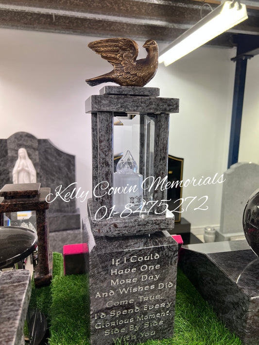 Lantern & Base 001 - Dublin Headstones - Glasnevin - Balgriffin - Fingal - Dardistown -  Kelly Cowin Memorials