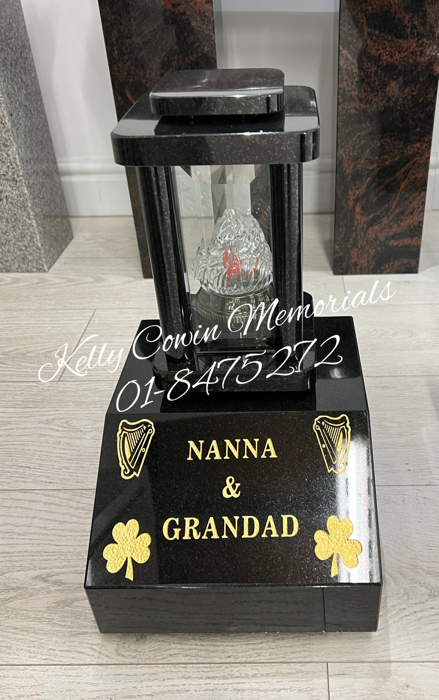 Lantern & Base 007 - Dublin Headstones - Glasnevin - Balgriffin - Fingal - Dardistown -  Kelly Cowin Memorials