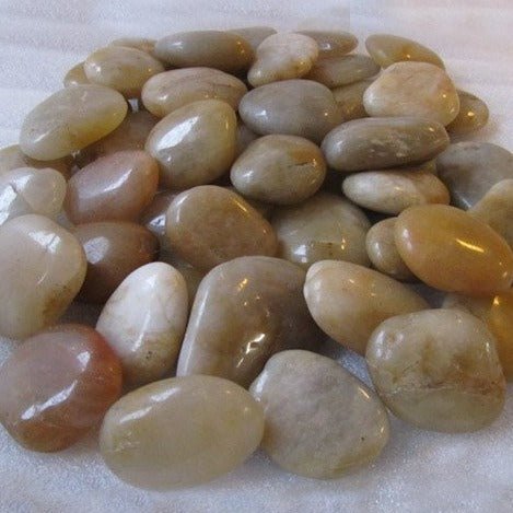 GC030 - Yellow Polished Cobbles - Kelly Cowin Memorials