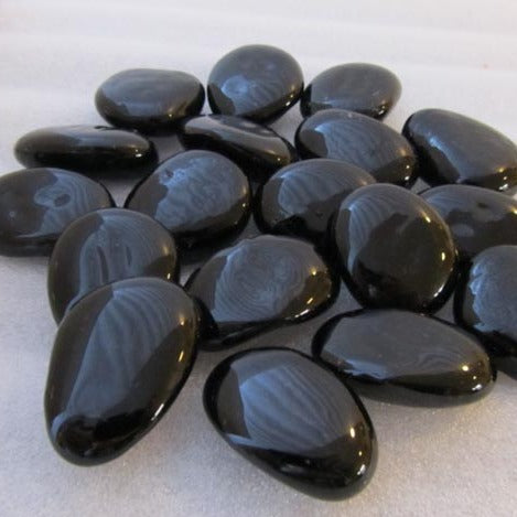 Black Glass Beads - Dublin Headstones - Glasnevin - Balgriffin - Fingal - Dardistown -  Kelly Cowin Memorials