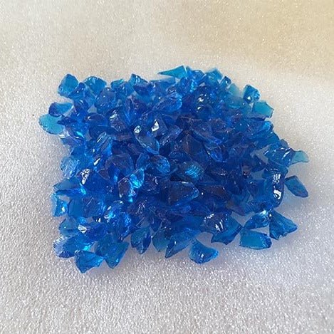 Electric Blue Glass Grave Chippings - GC006 - Kelly Cowin Memorials