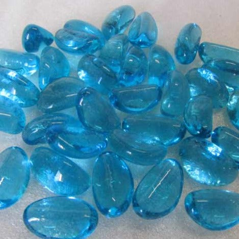 Turquoise Glass Pebbles - Dublin Headstones - Glasnevin - Balgriffin - Fingal - Dardistown - Kelly Cowin Memorials