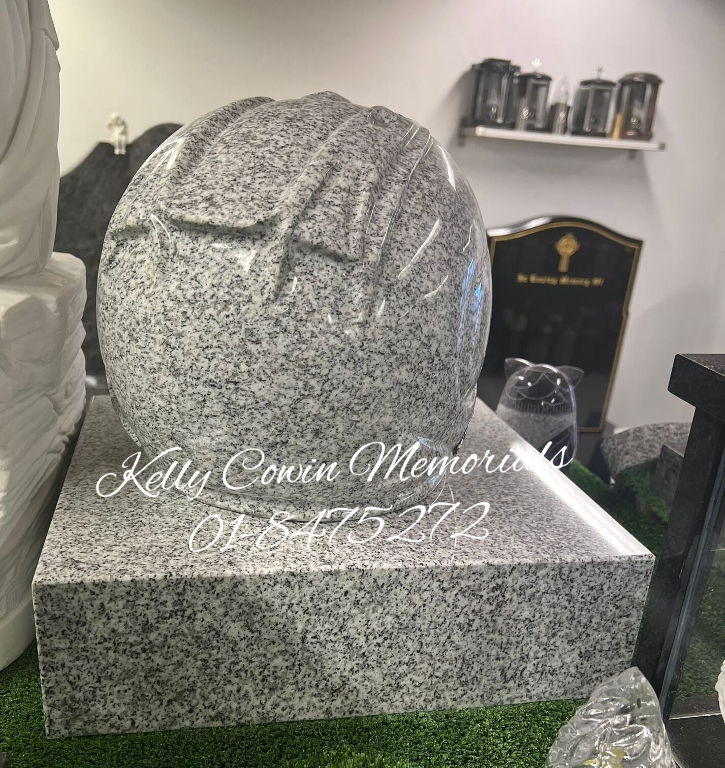 GO054 - Granite Helmet on Plinth