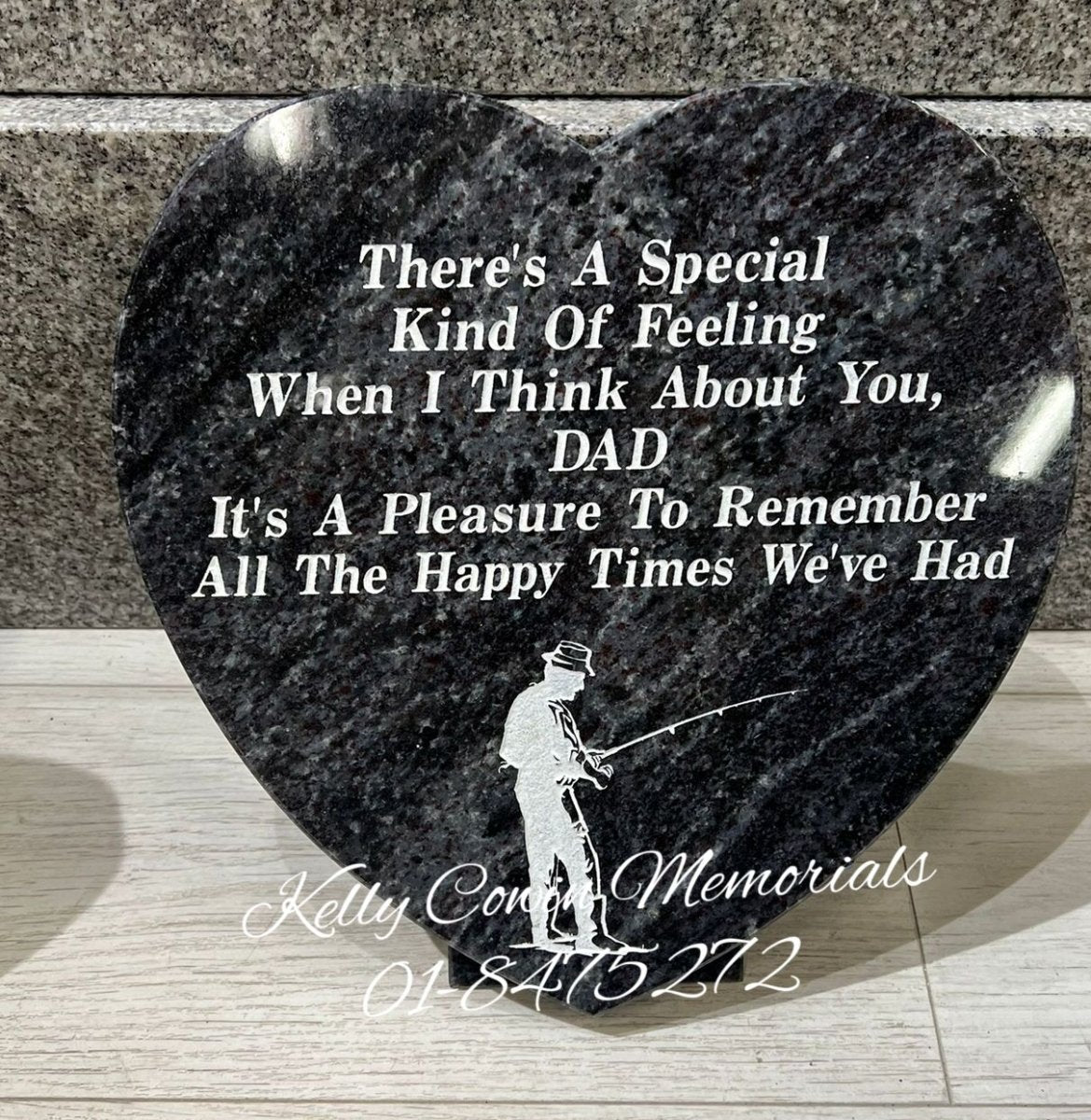 P072 - Granite Heart - Kelly Cowin Memorials