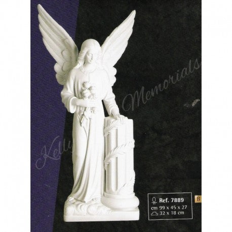 Pale Angel Statue 005 - Dublin Headstones - Glasnevin - Balgriffin - Fingal - Dardistown -  Kelly Cowin Memorials