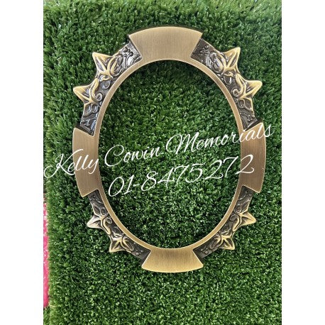 Bronze Photo Frame 005 - Dublin Headstones - Glasnevin - Balgriffin - Fingal - Dardistown - Kelly Cowin Memorials