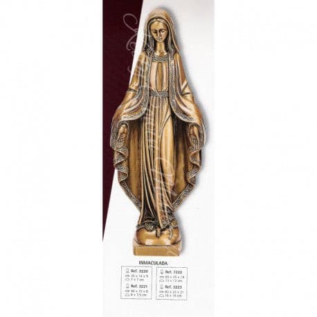 "Our Lady" Bronze Religious Statue 008 - Dublin Headstones - Glasnevin - Balgriffin - Fingal - Dardistown -  Kelly Cowin Memorials