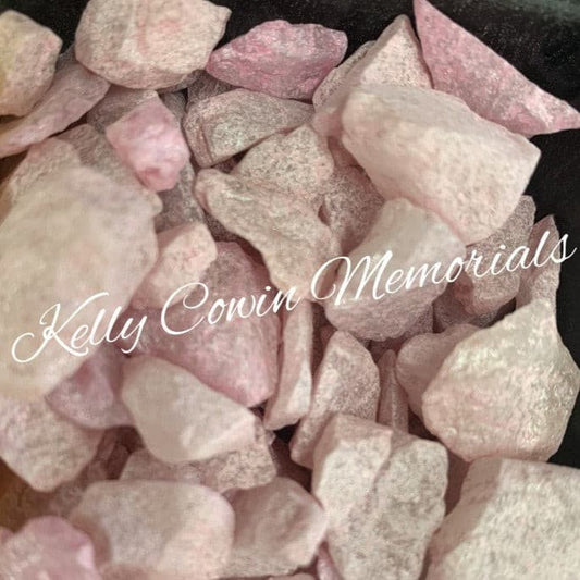 Dyed Pink Chippings - Dublin Headstones - Glasnevin - Balgriffin - Fingal - Dardistown -  Kelly Cowin Memorials