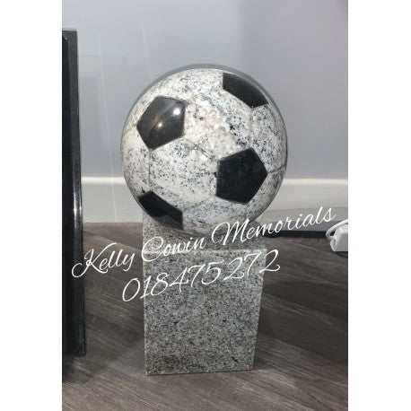 Football Memorial Granite Plaque 004 - Dublin Headstones - Glasnevin - Balgriffin - Fingal - Dardistown - Kelly Cowin Memorials
