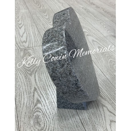 2' Rose Heart Plaque 001 - Dublin Headstones - Glasnevin - Balgriffin - Fingal - Dardistown - Kelly Cowin Memorials