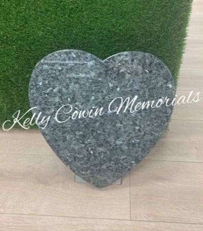 Carved Rose Heart Plaque 004 - Dublin Headstones - Glasnevin - Balgriffin - Fingal - Dardistown - Kelly Cowin Memorials