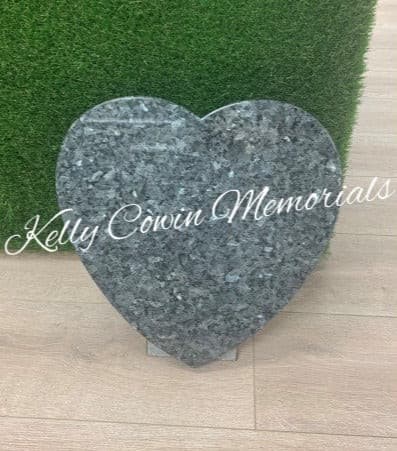 Carved Rose Heart Plaque 004 - Dublin Headstones - Glasnevin - Balgriffin - Fingal - Dardistown -  Kelly Cowin Memorials