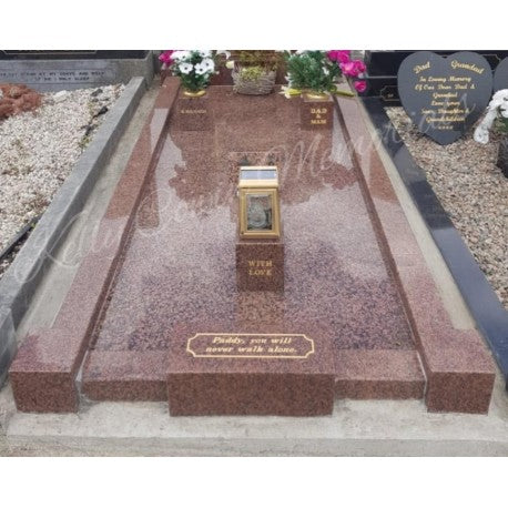 Granite Grave Kerbing & Slab - Dublin Headstones - Glasnevin - Balgriffin - Fingal - Dardistown -  Kelly Cowin Memorials