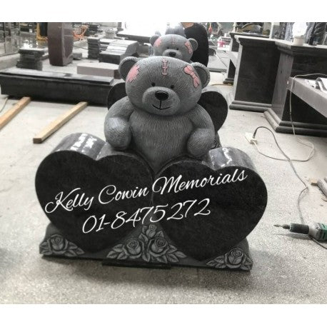 Teddy Bear Grave Accessory 006 - Dublin Headstones - Glasnevin - Balgriffin - Fingal - Dardistown - Kelly Cowin Memorials