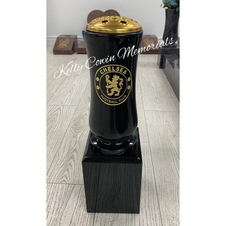 Football Granite Vase 015 - Dublin Headstones - Glasnevin - Balgriffin - Fingal - Dardistown - Kelly Cowin Memorials