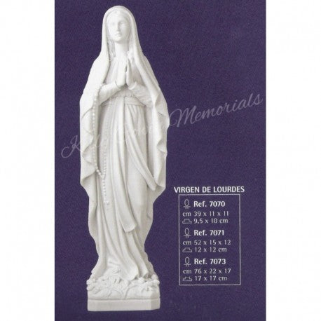 "Our Lady" Pale Religious Statue 001 - Dublin Headstones - Glasnevin - Balgriffin - Fingal - Dardistown -  Kelly Cowin Memorials