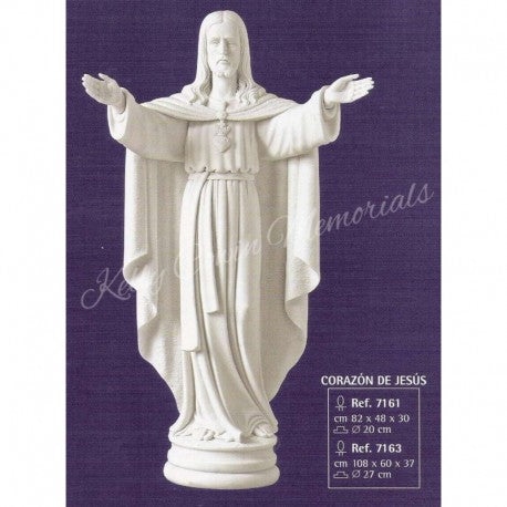 "Jesus" Pale Religious Statue 003 - Dublin Headstones - Glasnevin - Balgriffin - Fingal - Dardistown -  Kelly Cowin Memorials