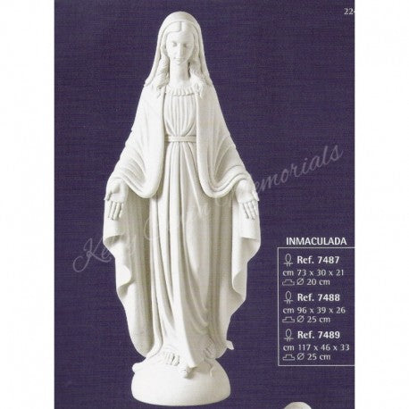 "Our Lady" Pale Religious Statue 004 - Dublin Headstones - Glasnevin - Balgriffin - Fingal - Dardistown - Kelly Cowin Memorials