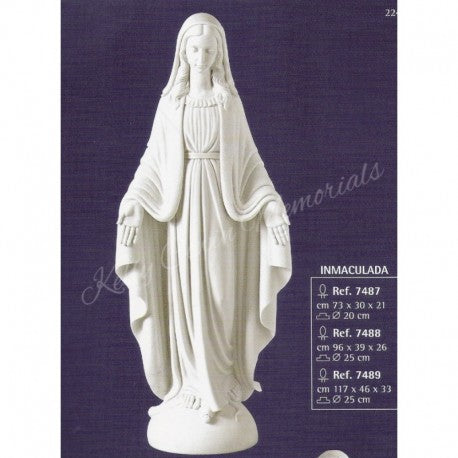 "Our Lady" Pale Religious Statue 004 - Dublin Headstones - Glasnevin - Balgriffin - Fingal - Dardistown -  Kelly Cowin Memorials