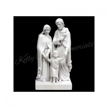 "Our Family" Pale Religious Statue 006 - Dublin Headstones - Glasnevin - Balgriffin - Fingal - Dardistown -  Kelly Cowin Memorials