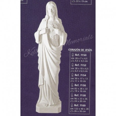 "Jesus" Pale Religious Statue 009 - Dublin Headstones - Glasnevin - Balgriffin - Fingal - Dardistown - Kelly Cowin Memorials