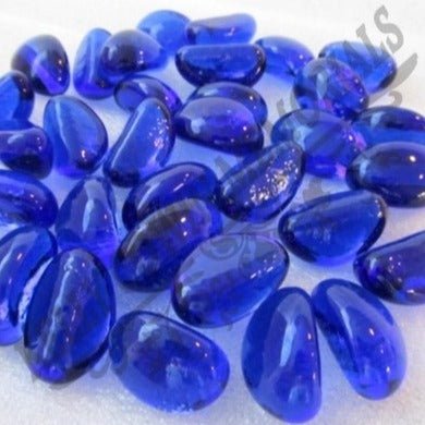 Ink Blue Glass Pebbles - GC023 - Kelly Cowin Memorials