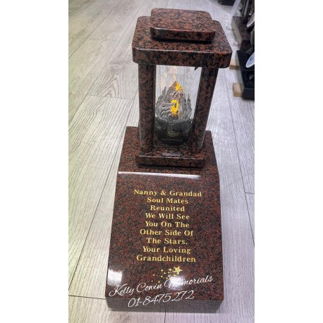 Lantern & Sloped Base 001 - Dublin Headstones - Glasnevin - Balgriffin - Fingal - Dardistown -  Kelly Cowin Memorials