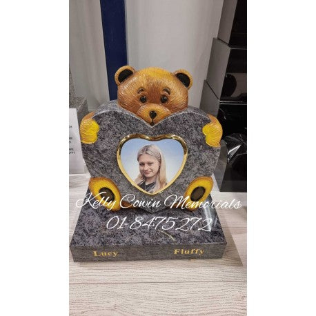 Teddy Bear Grave Accessory 002 - Dublin Headstones - Glasnevin - Balgriffin - Fingal - Dardistown - Kelly Cowin Memorials