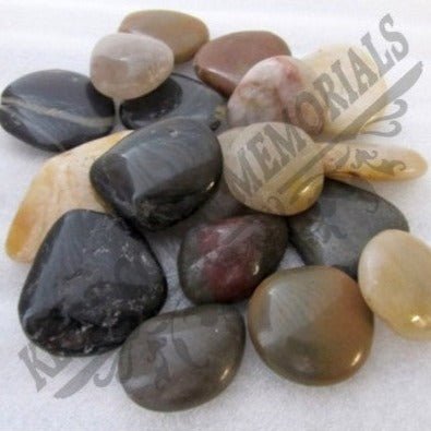 GC017 - Mixed Polished Stones - Kelly Cowin Memorials
